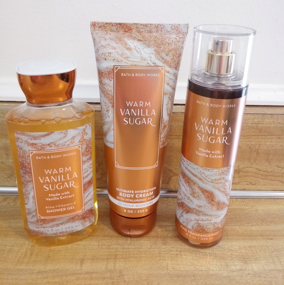 Bath & Body Works Warm Vanilla Sugar Set NEW!